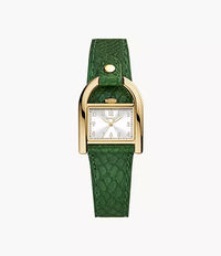 Fossil Harwell Three-Hand Green LiteHide™ Leather Watch ES5267