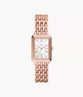 Raquel Three-Hand Date Rose Gold-Tone Stainless Steel Watch ES5271