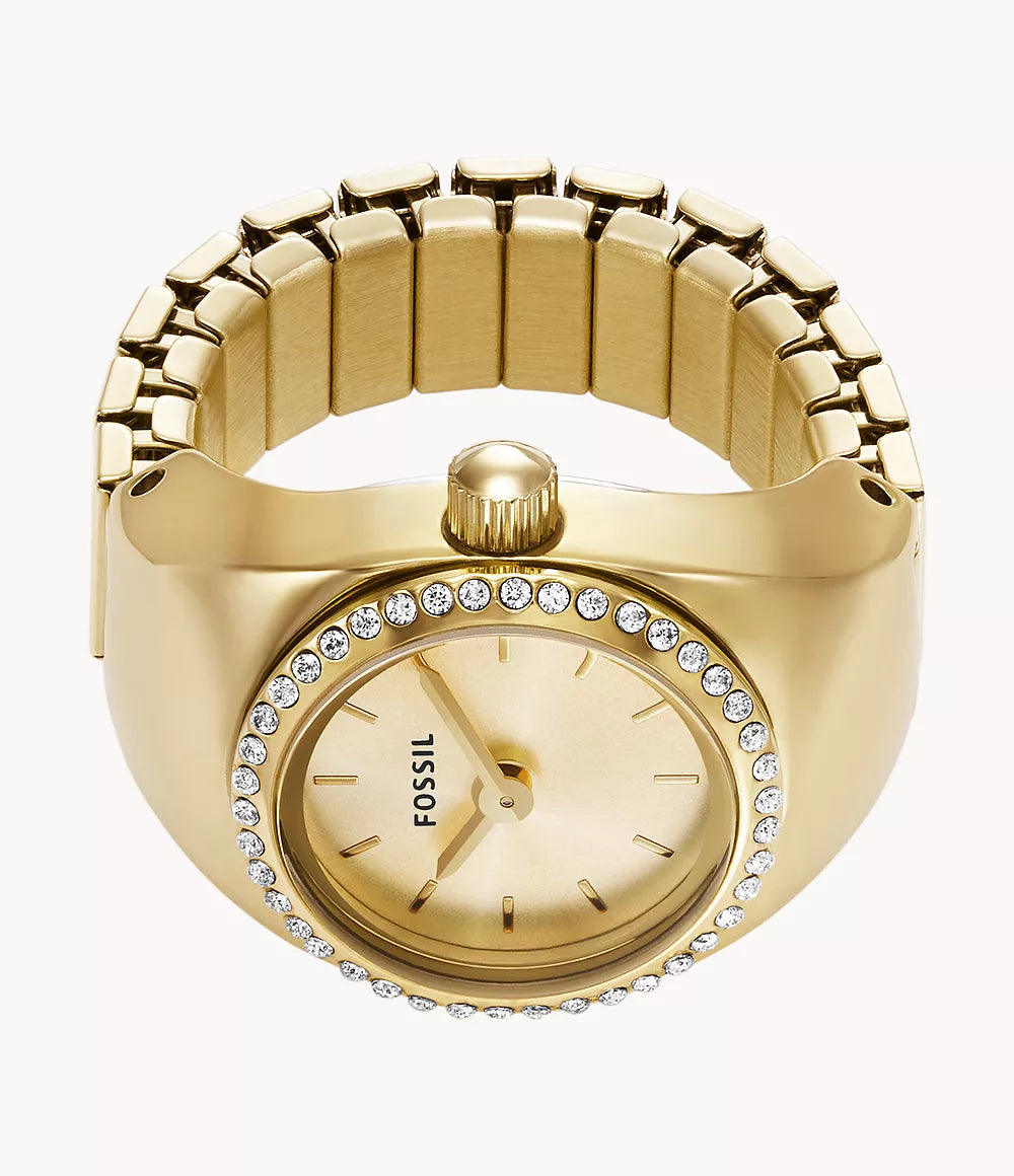 Watch Ring Two-Hand Gold-Tone Stainless Steel ES5319