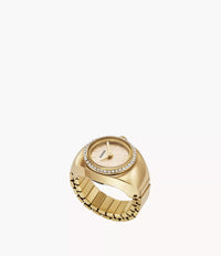 Watch Ring Two-Hand Gold-Tone Stainless Steel ES5319