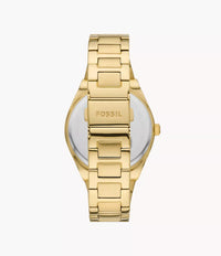 ES5325 - Fossil Scarlette Three-Hand Gold-Tone Stainless Steel Watch For Women