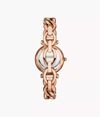 Carlie Mini Three-Hand Rose Gold-Tone Stainless Steel Watch ES5330