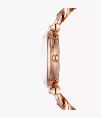 Carlie Mini Three-Hand Rose Gold-Tone Stainless Steel Watch ES5330