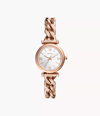 ES5330 - Fossil Carlie Three-Hand Rose Gold-Tone Stainless Steel Watch For Women