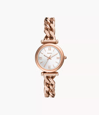 Carlie Mini Three-Hand Rose Gold-Tone Stainless Steel Watch ES5330