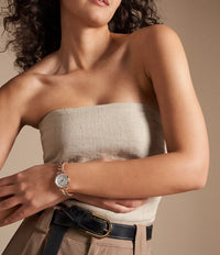 Carlie Three-Hand Rose Gold-Tone Stainless Steel Watch ES5330