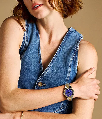 Scarlette Three-Hand Two-Tone Stainless Steel Watch ES5332