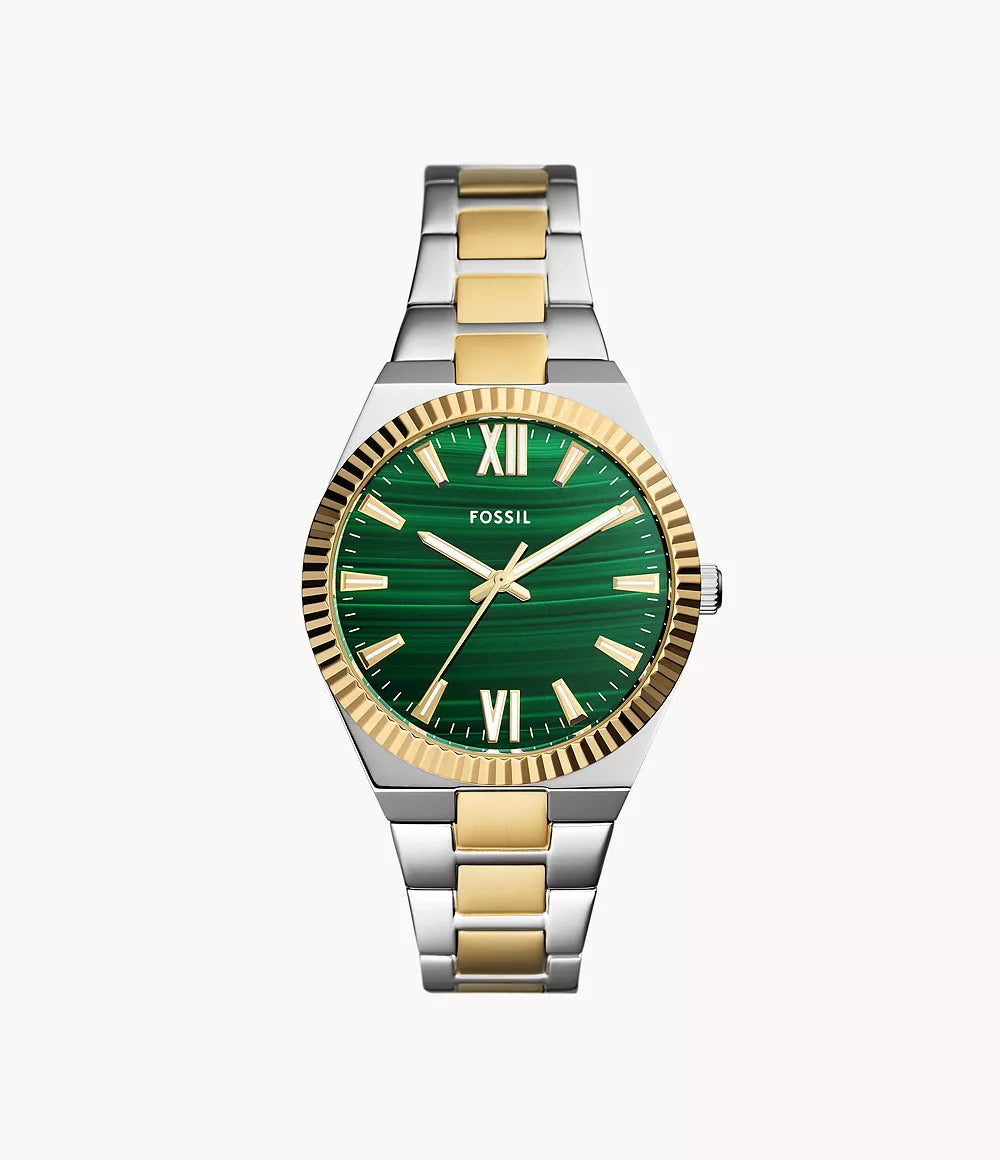 Scarlette Three-Hand Two-Tone Stainless Steel Watch ES5334