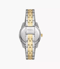 ES5337 - Fossil Scarlette Three-Hand Date Two-Tone Stainless Steel Watch For Women