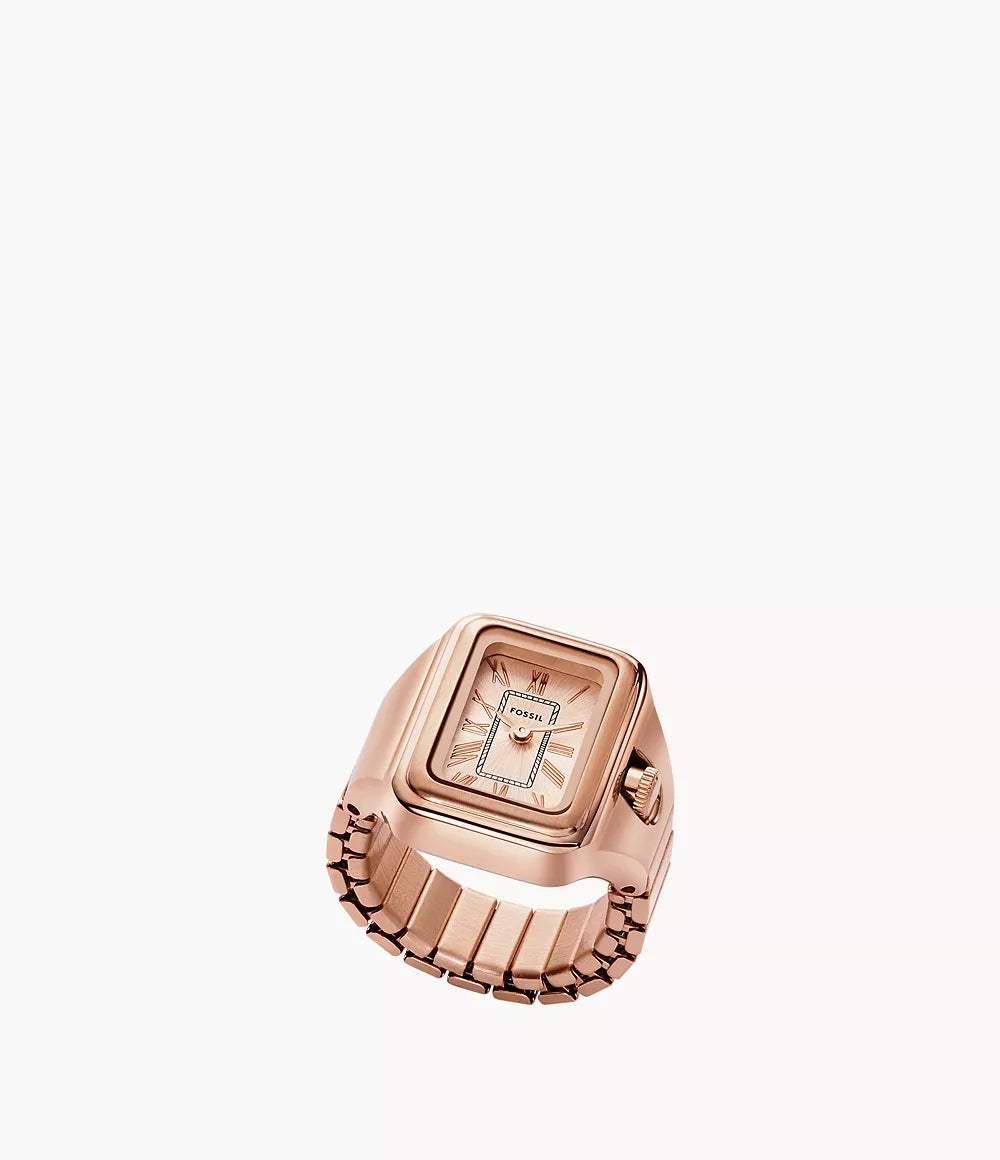 Raquel Watch Ring Two-Hand Rose Gold-Tone Stainless Steel ES5345
