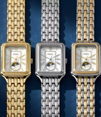 Raquel Sun Moon Multifunction Stainless Steel Watch ES5400