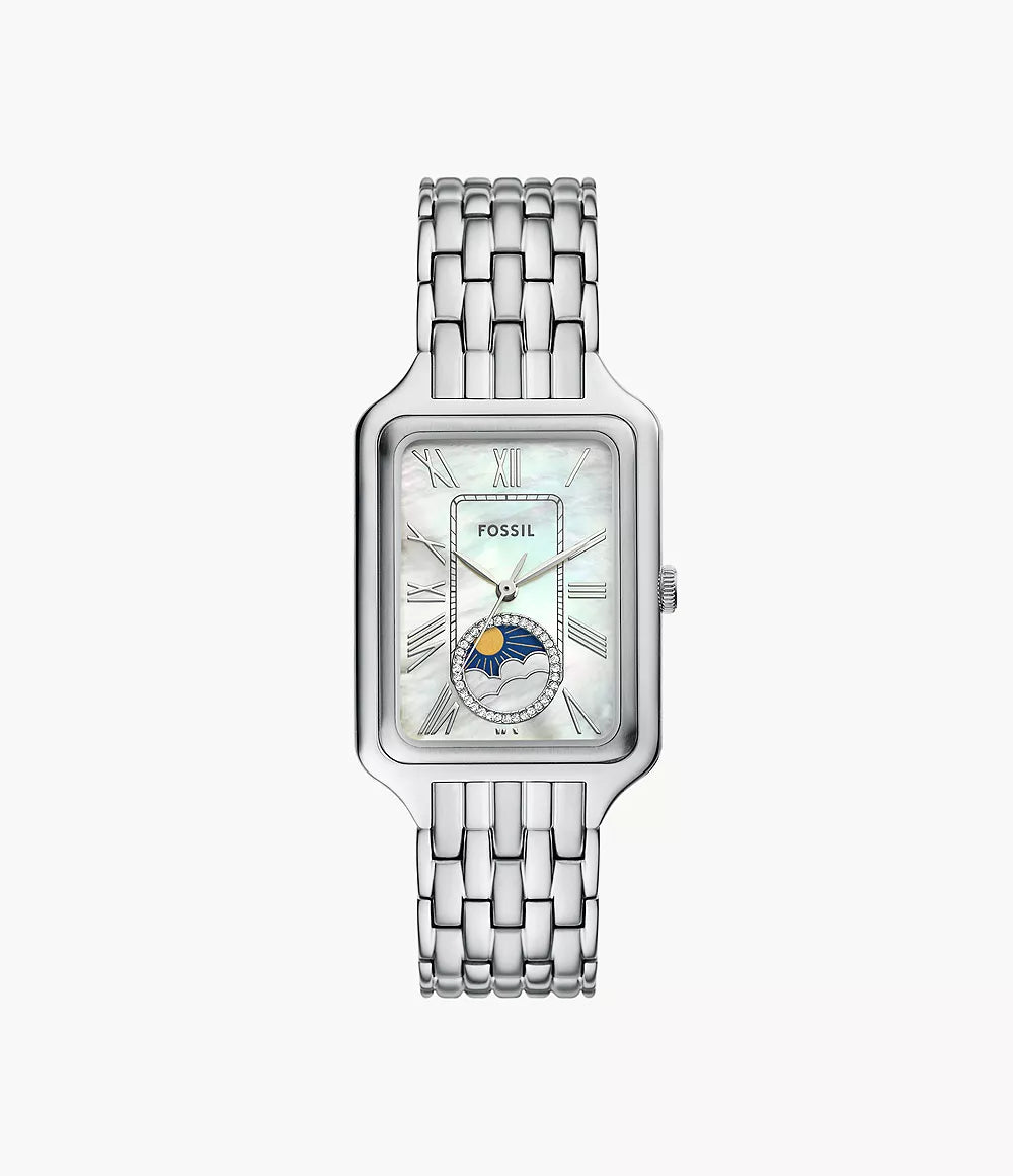 Raquel Sun Moon Multifunction Stainless Steel Watch ES5400