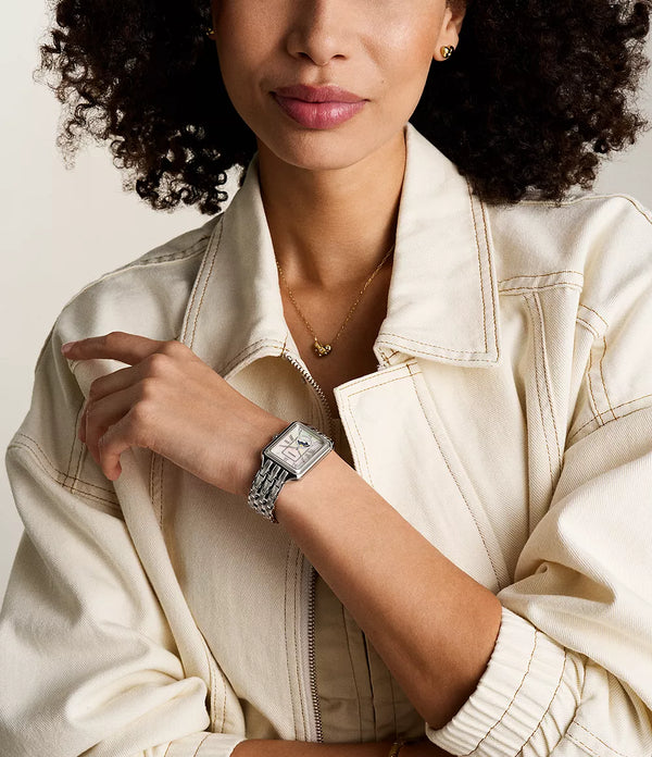Raquel Sun Moon Multifunction Stainless Steel Watch ES5400
