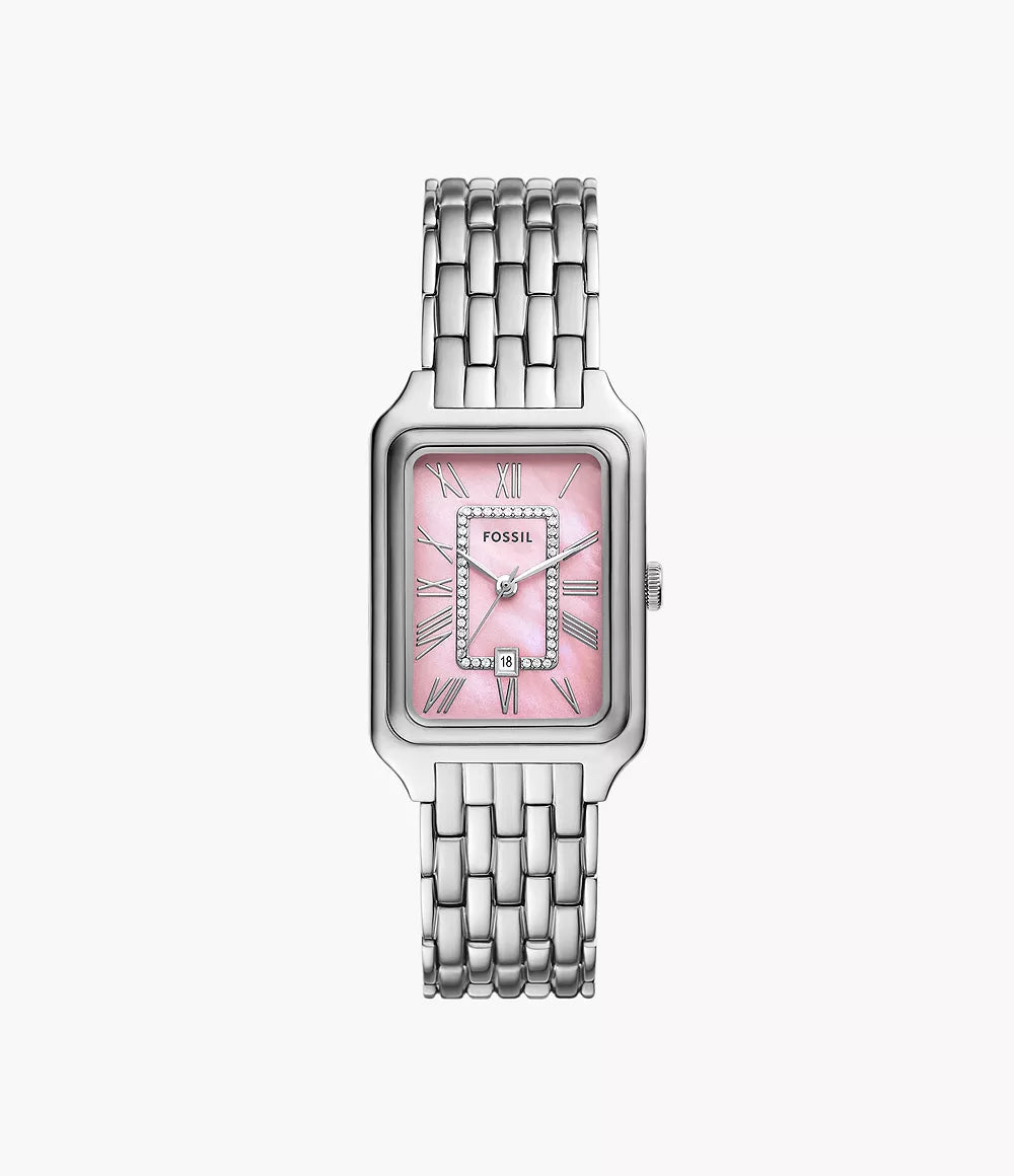 Raquel 26 mm Three-Hand Date Stainless Steel Watch ES5401