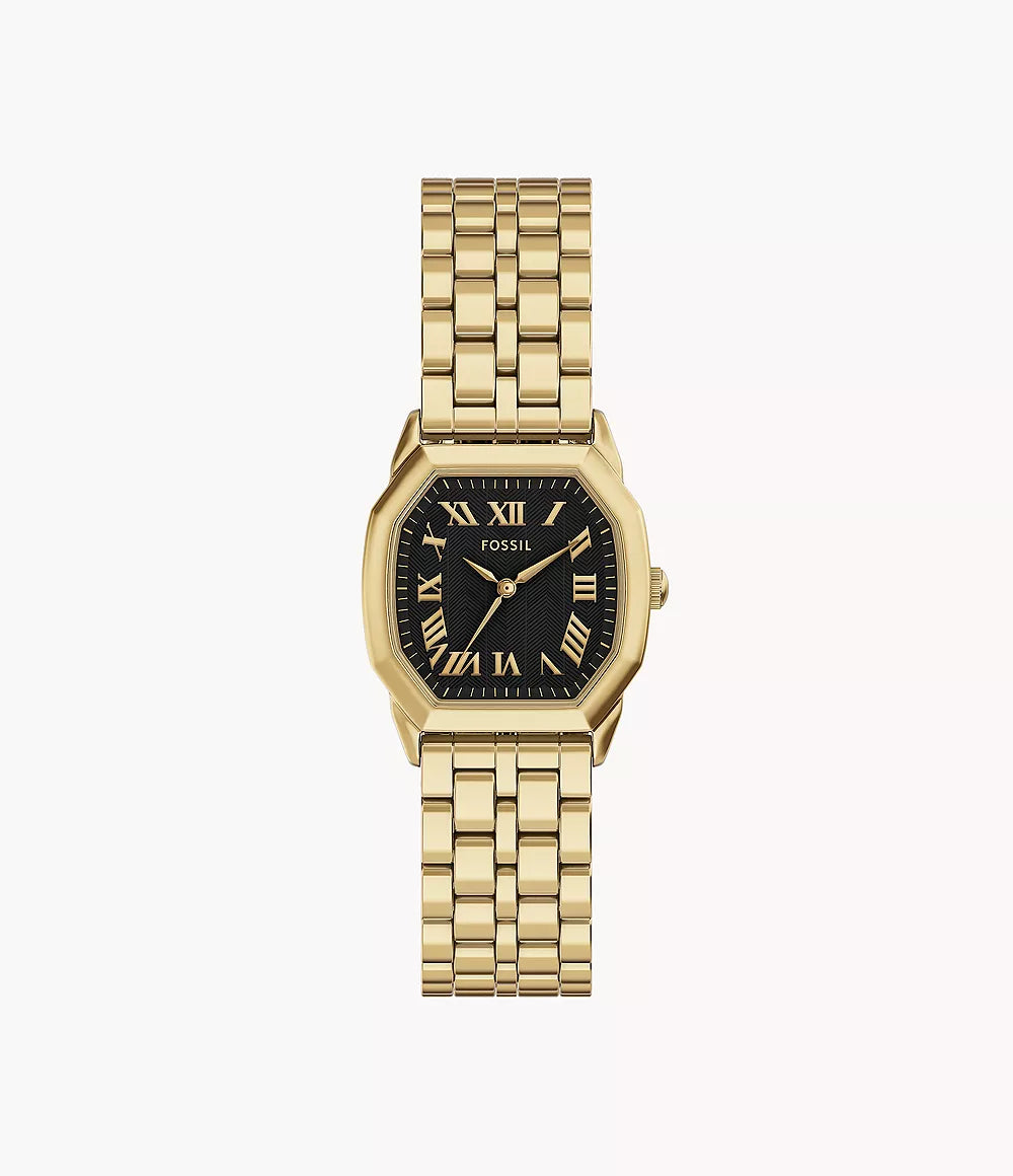 Harlow Three-Hand Gold-Tone Stainless Steel Watch ES5433