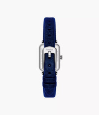Raquel Mini 18 mm Two-Hand Blue Velvet Watch ES5436