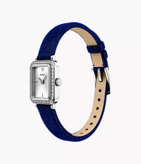 Raquel Mini 18 mm Two-Hand Blue Velvet Watch ES5436