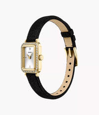 Raquel Mini 18 mm Two-Hand Black Velvet Watch ES5437