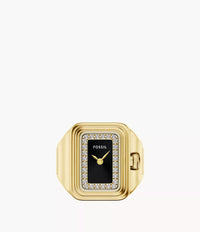 Raquel Watch Ring Two-Hand Gold-Tone Stainless Steel Watch ES5447
