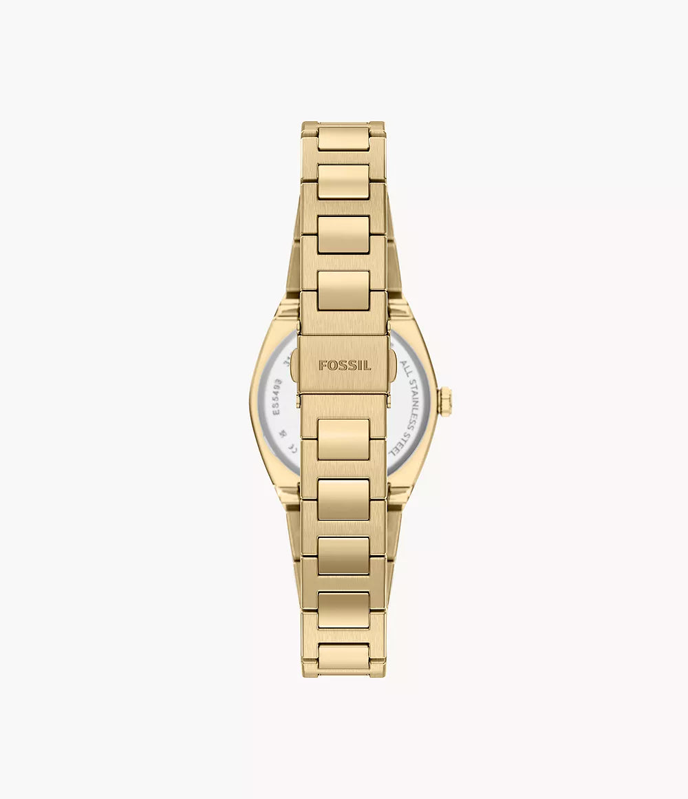Everett 27mm Three-Hand Gold-Tone Stainless Steel Watch ES5493