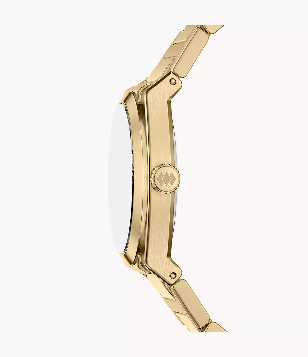 Everett 27mm Three-Hand Gold-Tone Stainless Steel Watch ES5493