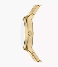 Everett 27mm Three-Hand Gold-Tone Stainless Steel Watch ES5493