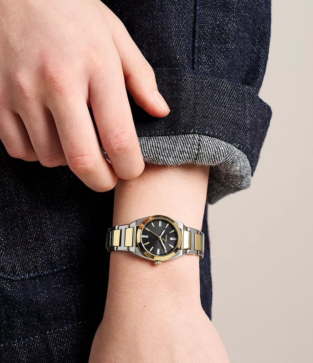 Everett 27mm Three-Hand Two-Tone Stainless Steel Watch ES5495