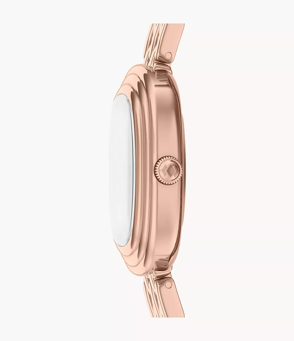 Emerson 30mm Three-Hand Rose Gold-Tone Stainless Steel Watch ES5507