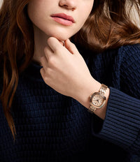Emerson 30mm Three-Hand Rose Gold-Tone Stainless Steel Watch ES5507
