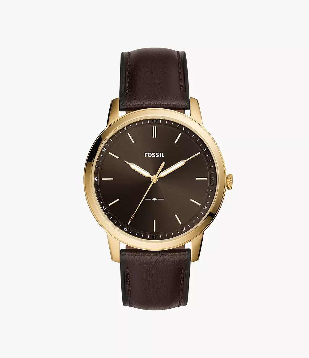 FS5756 - Fossil The Minimalist Three-Hand Brown Leather Watch For Men