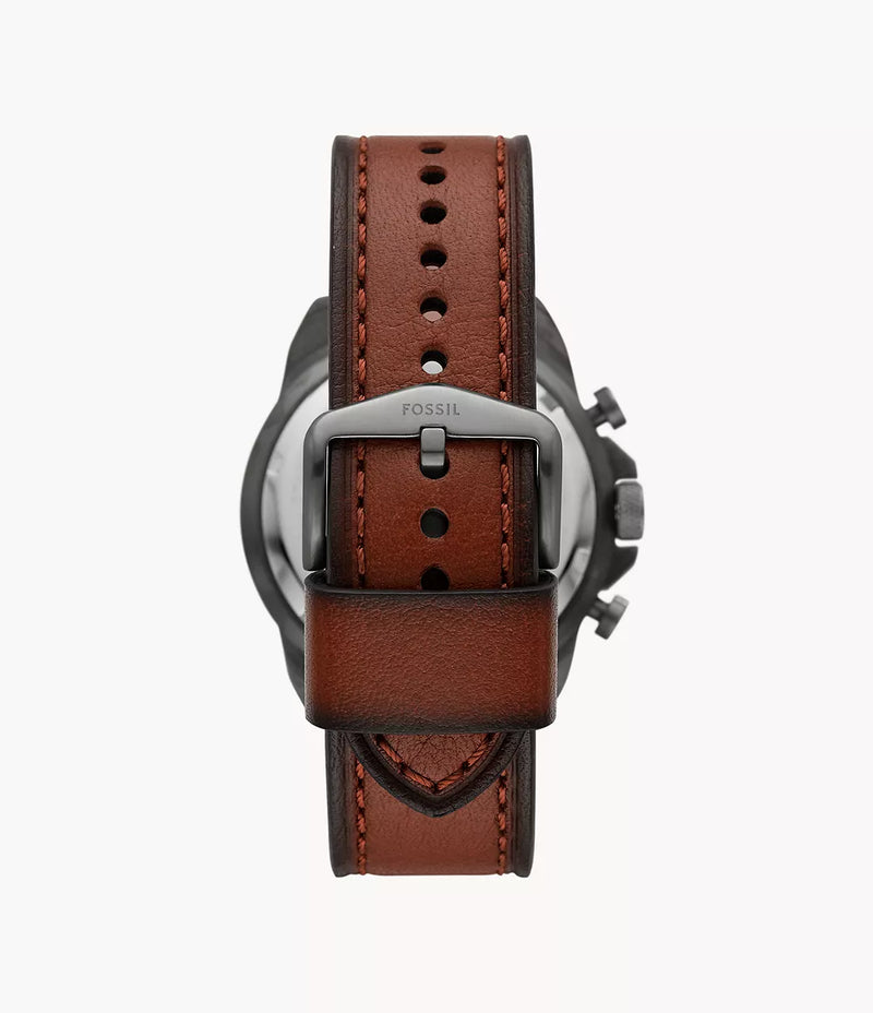 FS5855 - Fossil Bronson Chronograph Brown LiteHide™ Leather Watch For Men