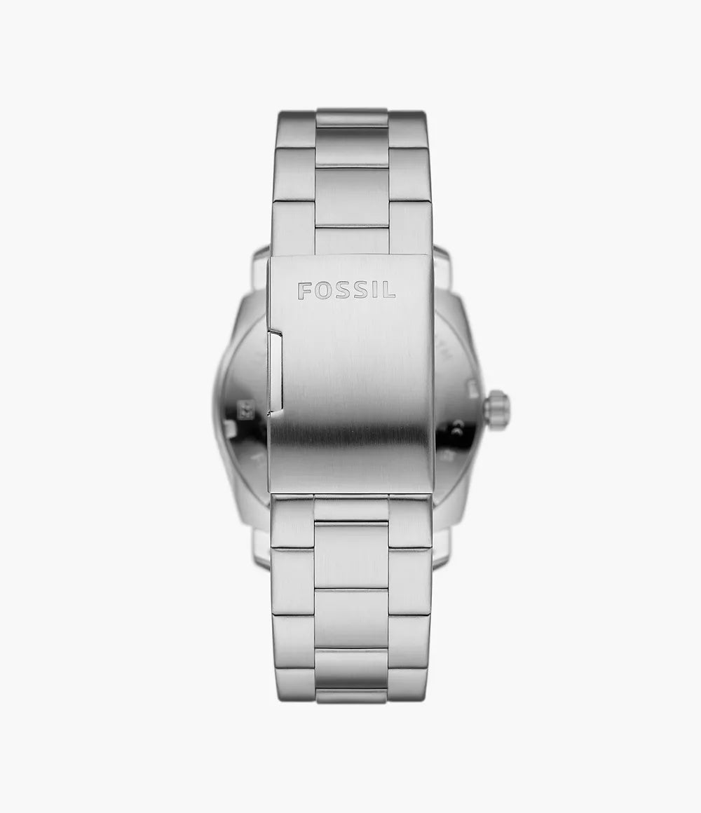 FS5899 - Fossil Machine Three-Hand Date Stainless Steel Watch For Men