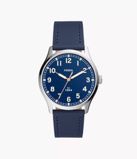 FS5924 - Fossil Dayliner Three-Hand Navy Leather Watch For Men