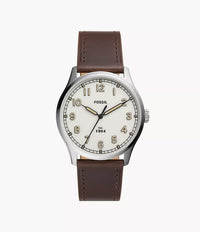 FS5927 - Fossil Dayliner Three-Hand Brown Leather Watch For Men