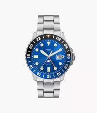 FS5991 - Fossil Blue GMT Stainless Steel Watch For Men