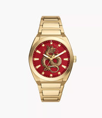 FS6037 - Fossil Everett Three-Hand Gold-Tone Stainless Steel Watch For Men