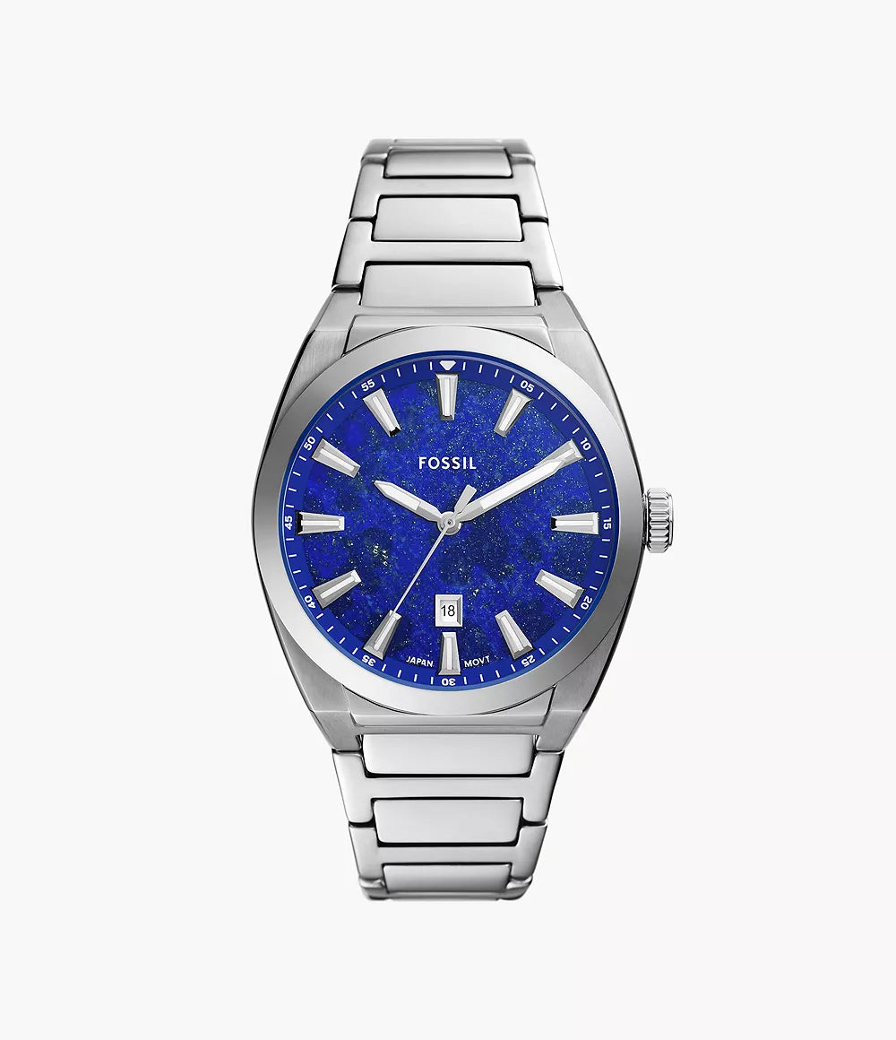 Everett Three-Hand Date Stainless Steel Watch FS6058