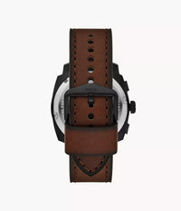 Machine 44mm Chronograph Brown Leather Watch and Bracelet Set FS6102SET