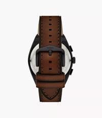 Everett 44mm Chronograph Brown Leather Watch FS6108