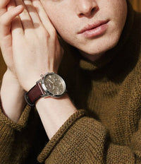 Neutra Chronograph Brown Leather Watch FS6129