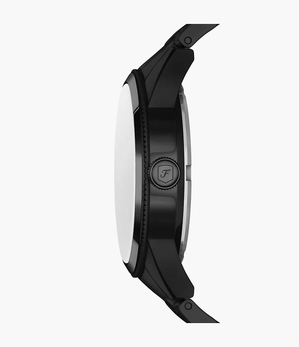 Pearson 42mm Multifunction Black Stainless Steel Watch FS6135
