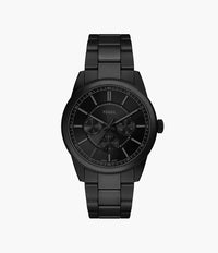 Pearson 42mm Multifunction Black Stainless Steel Watch FS6135