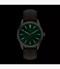 Pearson Multifunction Brown Leather Watch FS6137