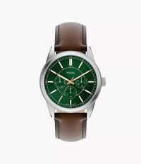 Pearson Multifunction Brown Leather Watch FS6137