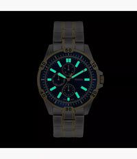 Garrett Multifunction Two-Tone Stainless Steel Watch FS6146