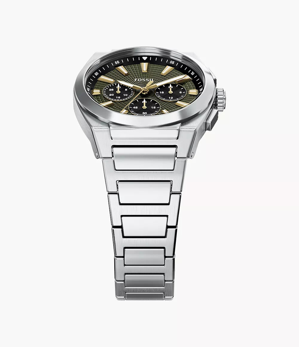Everett 44mm Chronograph Stainless Steel Watch FS6183