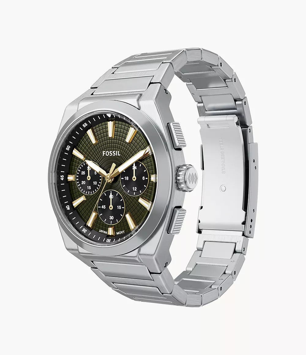 Everett 44mm Chronograph Stainless Steel Watch FS6183