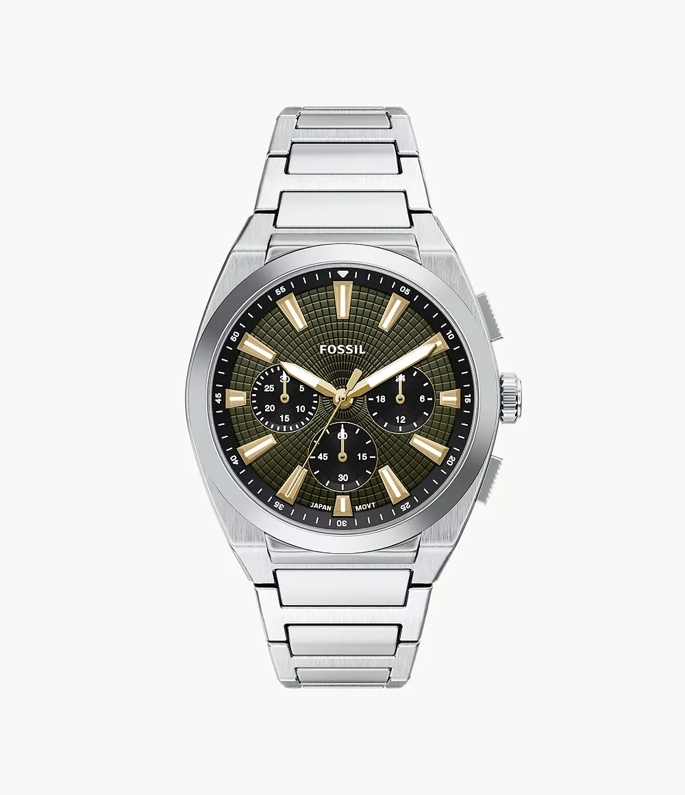 Everett 44mm Chronograph Stainless Steel Watch FS6183