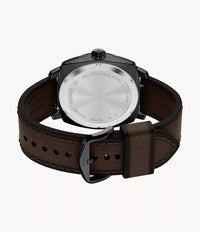 Machine 41mm Three-Hand Date Brown Leather Watch FS6187