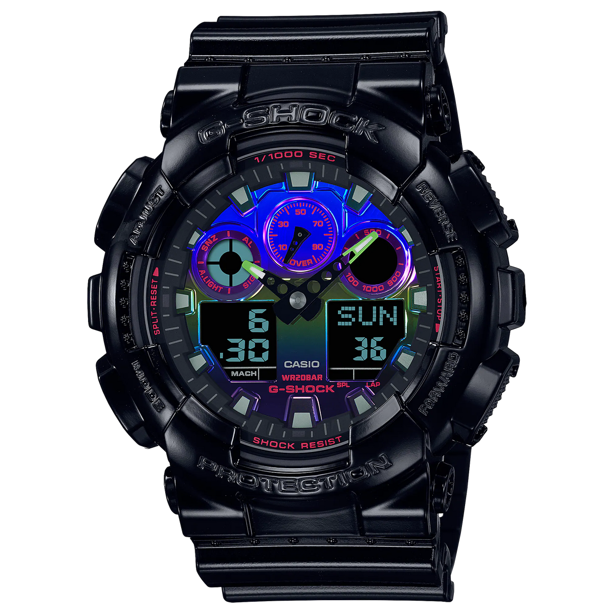 G-SHOCK ANALOG-DIGITAL GA-100 SERIES WATCH GA-100RGB-1ADR
